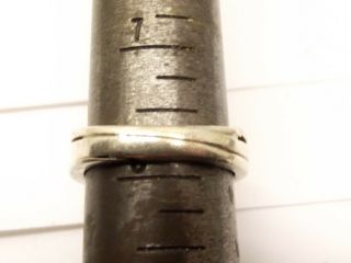 Vtg Anna Greta Eker Sterling Silver Ring Sz 7.  75 Norwegian Modernist Norway Coil 6