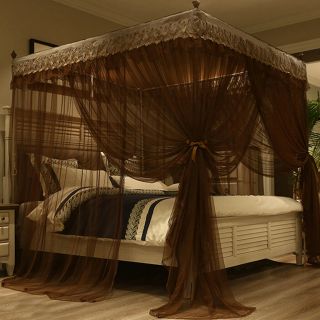 Canopy Mosquito Net Fr Summer Anti - Mosquito Netting Bed Nets Embroidered,  Frame