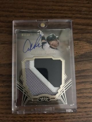 2019 Topps Tier One Alex Rodriguez Very Rare Patch Relic,  Auto 1/10