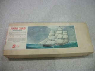 Vintage Sterling Models Flying Cloud 26” Wood Ship Model Kit D4