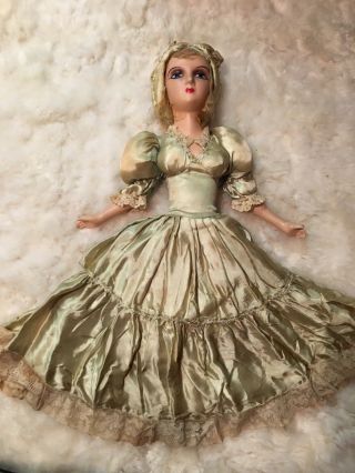 1930s 1920s Vintage Antique French Budoir Doll Large 29 Inches Rare Flapper