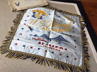 Vintage Wwii Military U.  S.  Navy Pillow Sham Cover With Package