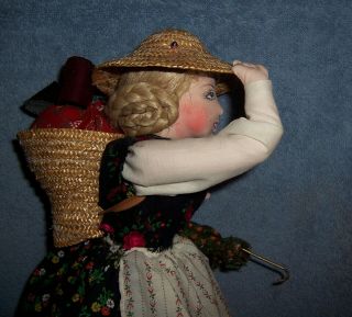 Vintage Artist ILSE LUDECKE German Cloth Character Doll &Papers Paintd Face JULE 6