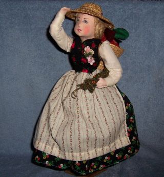Vintage Artist ILSE LUDECKE German Cloth Character Doll &Papers Paintd Face JULE 8