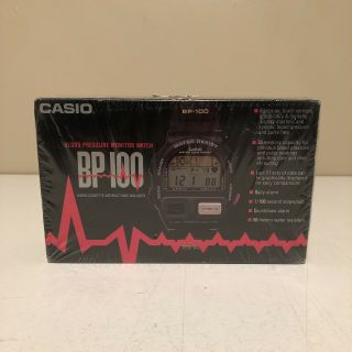 Casio Bp 100 Blood Pressure Monitor Watch & Factory.  Very Rare