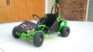 Go – Bowen Baja 1000 Watt 48 Volt Electric Go Kart Cart – Rare Green Color