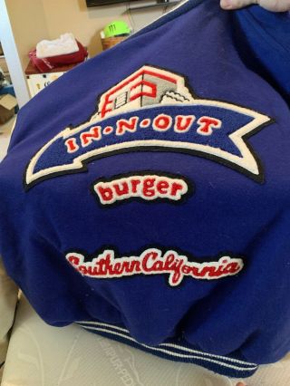 Vintage In N Out Burger Coat Jacket Southern California Needs Cleaning Size M