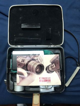 Vintage Canon Auto Zoom 518 8mm Camera Outfit - 2