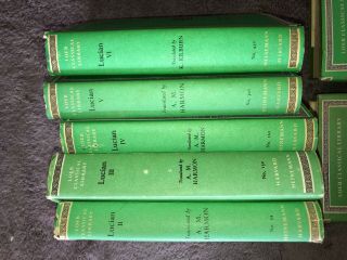 Vintage Loeb Classical Library Series Lucian 2 Thru 6 Harvard Press 3