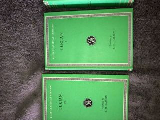Vintage Loeb Classical Library Series Lucian 2 Thru 6 Harvard Press 4