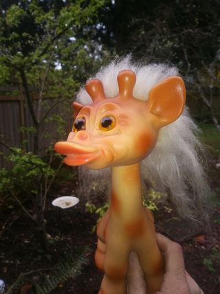 Vintage Rare 1960s Thomas DAM Giraffe Troll Doll 12 - 1/2 
