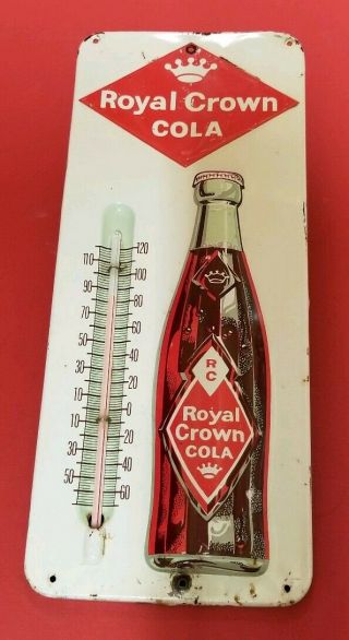 ☆☆ Vintage 1950 " S - 60 " S Rc Royal Crown Cola Soda Embossed Thermometer ☆☆