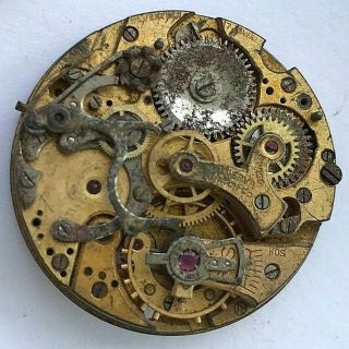 Vintage Swiss Minerva RF Depose Chronograph hand winding watch movement,  parts 2