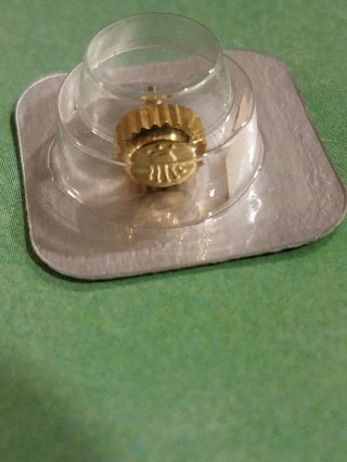 Rolex 18K Gold Crown 24 - 703 - 8 for Submariner In Factory Package 2
