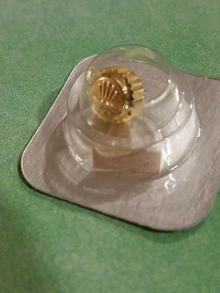 Rolex 18K Gold Crown 24 - 703 - 8 for Submariner In Factory Package 4