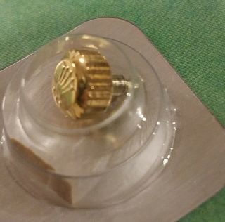 Rolex 18K Gold Crown 24 - 703 - 8 for Submariner In Factory Package 5