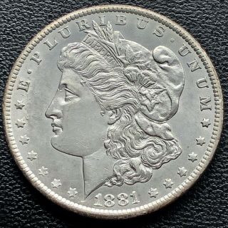 1881 CC Morgan Dollar Carson City Silver $1 RARE Uncirculated UNC Details 18564 2