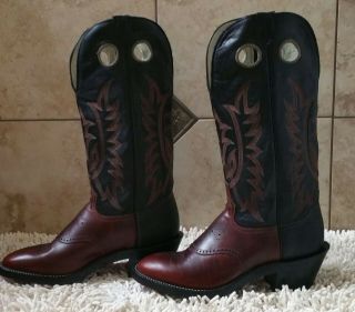 Vintage Tony Lama 17 " Tall Buckaroo Cowboy Boots Size 11 D