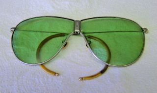 Vtg Wwii Army Air Corp D - 1 Aviator Ao Sunglasses American Optical Ray Ban Green