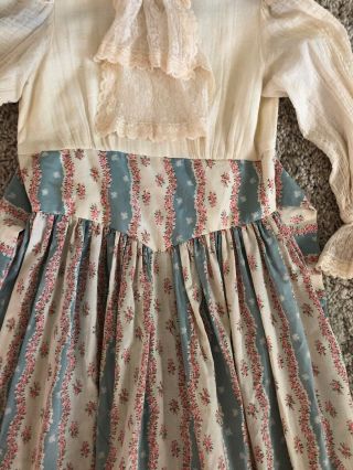 Gunne Sax by Jessica Off White w Small Floral Print Long Prairie Dress Size 9 4