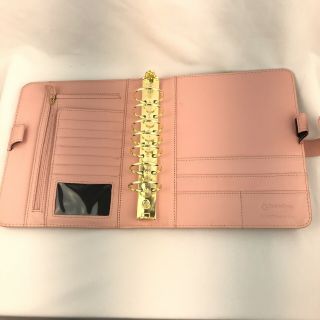 Franklin Covey Vintage Aurora Leather Strap Classic Binder Planner Blush Pink 5