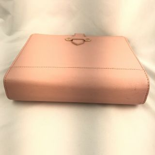 Franklin Covey Vintage Aurora Leather Strap Classic Binder Planner Blush Pink 8