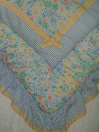 Vintage JUDI ' S Originals POTPOURRI Floral Roses 6 pc CRIB BEDDING SET RARE 3