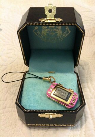 Juicy Couture T - Mobile Sidekick Ii Charm/cellphone Decore W/box.  Rare