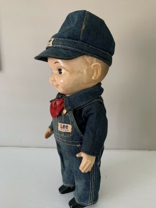 Vintage Buddy Lee Doll w/Blue Denim Work Clothes.  100.  Complete.  VGC. 2