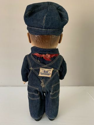Vintage Buddy Lee Doll w/Blue Denim Work Clothes.  100.  Complete.  VGC. 4