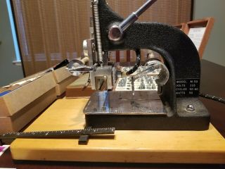 Model M - 50 Vintage Kingsley Machine Hot Foil Stamping Machine Accessories 5