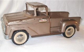 1958 - 61 Vintage Tonka Stepside Pick Up Truck Gold Metal Old Toy Truck Mound Minn