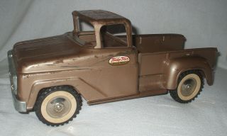 1958 - 61 VINTAGE TONKA STEPSIDE PICK UP TRUCK Gold Metal Old Toy Truck Mound Minn 2