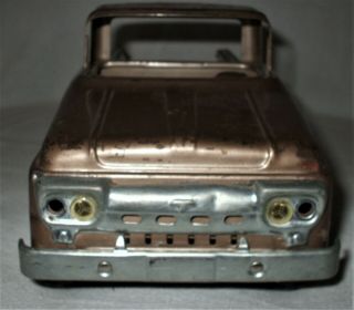 1958 - 61 VINTAGE TONKA STEPSIDE PICK UP TRUCK Gold Metal Old Toy Truck Mound Minn 3