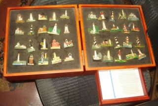 Vintage 40 Willabee & Ward Usa Lighthouse Pin Set Different Designs