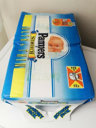 Vintage Pampers Stretch Ultra Thin 76 Diapers for Boys Midi 4 - 9 kg,  9 - 20 lbs HTF 4