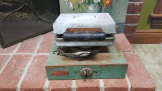 Vintage Brown Bobby Doughnut Maker Machine Greaseless Maker 1920 