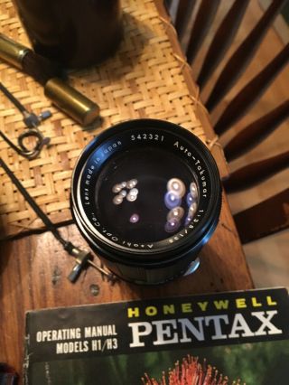 Pentax Asahi Takumar 35mm f2.  3 LENS M42 screw mount vintage 1:2.  3 / 35 Plus 5