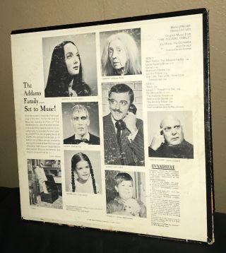 Vintage 1960’s “The Addams Family” Vinyl LP Record Album Music,  Sleeve 2