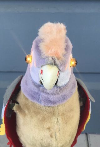 Vintage MARX Pete The Parrot Battery Operated Tin Litho Toy Japan & Box 6