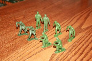 Set of 8 Vintage Andy Gard Army Ringhand Soldiers - Auburn Marx MPC TImmee 2