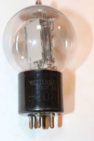 Vintage Western Electric Tennis Ball 104d 104 D Amp Radio Audio Tube