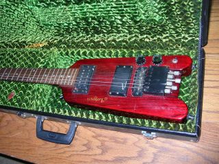 Vintage Lotus Headless Electric 6 - String Travel Guitar W/ Case