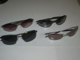 4 Oakley Wire Frame Sunglasses Vintage (nanowire 1.  0,  Wire Tap A,  C?)