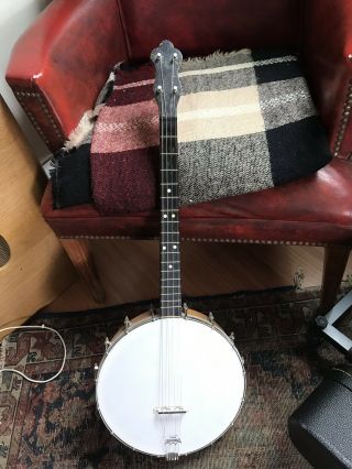 Vintage 4 String 17 Fret Tenor Banjo Ready To Play.  20’s - 30’s
