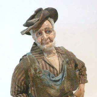 Marcia Backstrom Exquisite Miniature Older Man Doll Rare Find