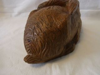 Vintage German Black Forest Carved Wood Bunny Rabbit F 4