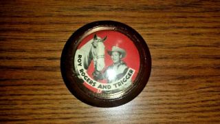 Vintage Blue Roy Rogers & Trigger Yo - Yo All Western Plastics