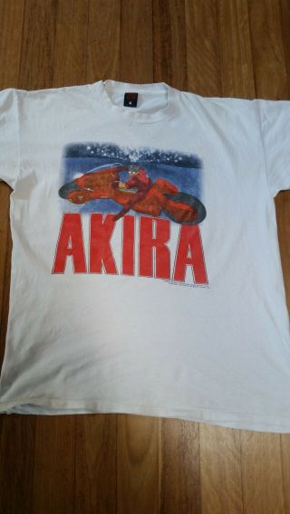 Vintage Akira T - Shirt,  Fashion Victim,  Size Xl,  1988,  White,  Double Sided