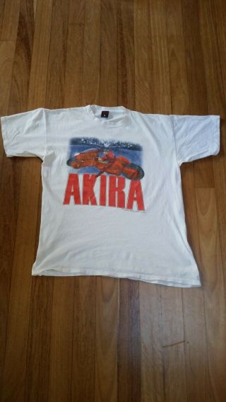 Vintage Akira T - shirt,  Fashion Victim,  Size XL,  1988,  White,  Double Sided 2